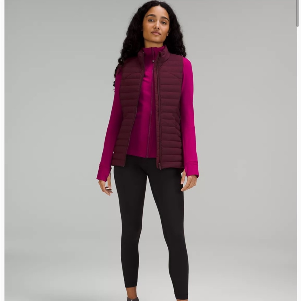 Lululemon Pack It Down Vest Cassis Size 4 (Barely Worn)